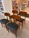 Vintage Mid Century Modern Dining Chair Set of 4 UK Import Newly Reupholstered