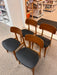 Vintage Mid Century Modern Dining Chair Set of 4 UK Import Newly Reupholstered