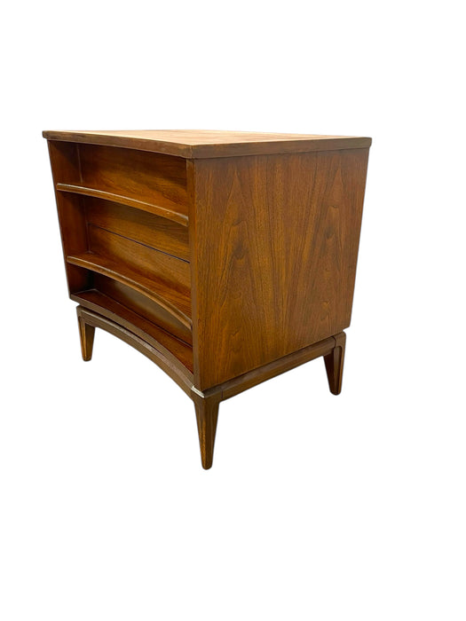 Vintage Mid Century Modern Dresser and Side Table Set Dovetailed Drawers