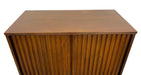 Vintage Mid Century Modern Dresser and Side Table Set Dovetailed Drawers