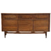 Vintage Mid Century Modern Dresser with Burl-wood Accents Dovetailed Drawers (Available for Online Purchase Only)