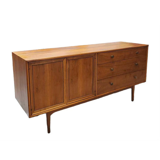 Vintage Mid Century Modern Drexel Declaration Solid Walnut Dresser or Credenza