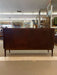 Vintage Mid Century Modern Drexel Style Walnut Toned Lowboy Credenza.