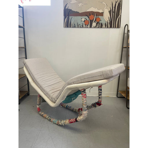Vintage Mid Century Modern Edgar Bartolucci Embellished Italian Rocking Chair