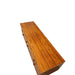 Vintage Mid Century Modern Figured Wood TV Media Console or Credenza or Accent Storage Cabinet UK Import