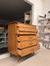 Vintage Mid Century Modern Five Drawer Solid Walnut Dresser by Kent Coffey Foreteller Line