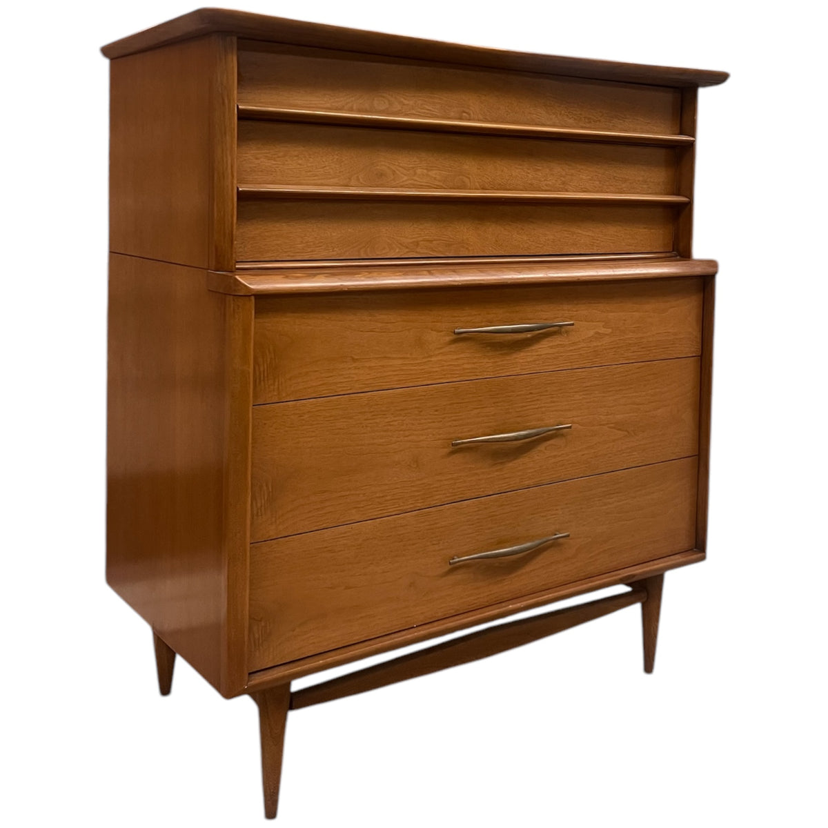 vintage HIKARI チェスト　デッドストック Vintage Mid Century Modern Five Drawer Solid Walnut Dresser by