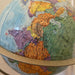 Vintage Mid Century Modern Globe Stand Decor Retro Wood Petal Map World Seattle Deco(Online purchase only)