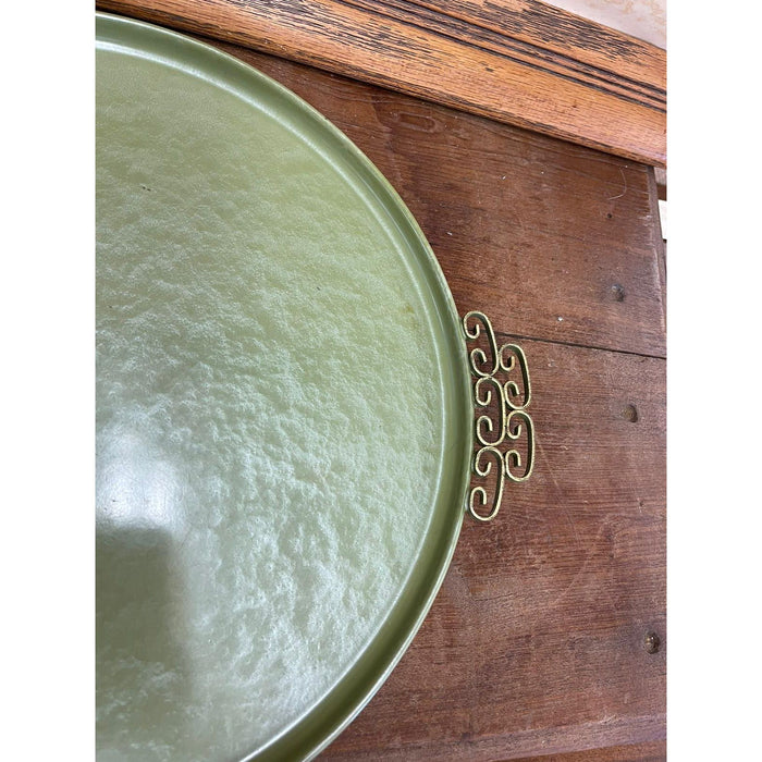 Vintage Mid Century Modern Handmade Chinoiserie Style Tray by Moire Glaze Kyes