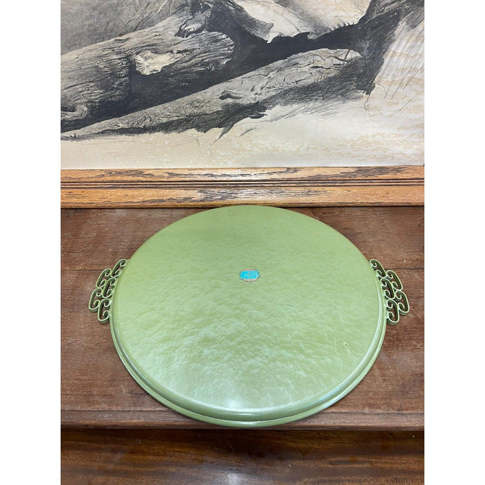 Vintage Mid Century Modern Handmade Chinoiserie Style Tray by Moire Glaze Kyes