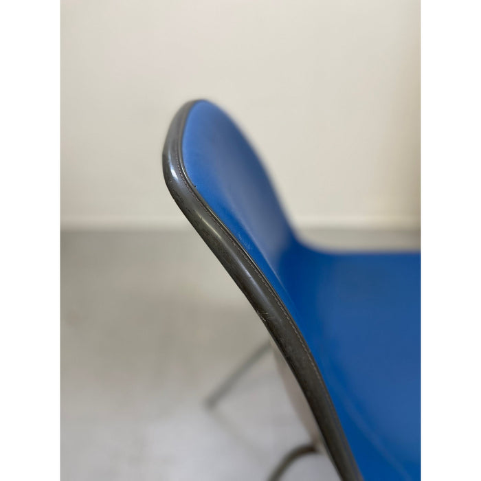 Vintage Mid Century Modern Herman Miller Blue Chair