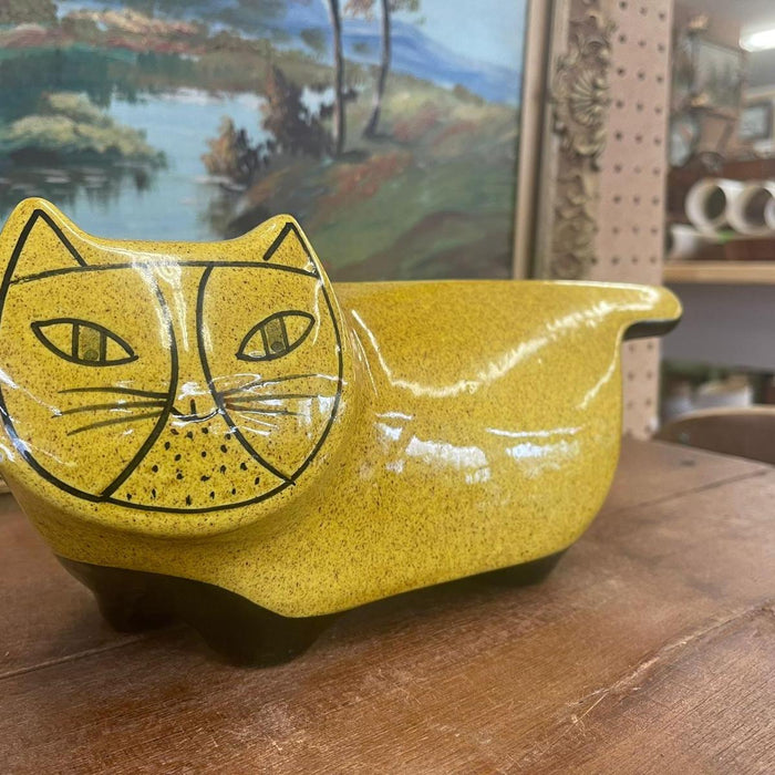 Vintage Mid Century Modern Italian Baldelli Ceramics Cat Coin Collector.