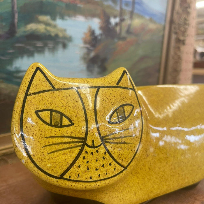 Vintage Mid Century Modern Italian Baldelli Ceramics Cat Coin Collector.