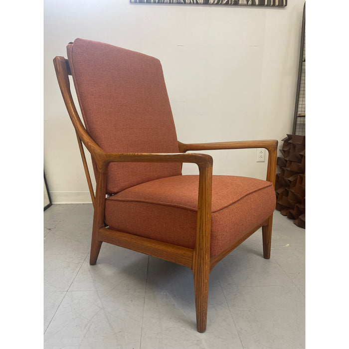 Vintage Mid Century Modern Oak Lounge Chair by Jack Van Dre Molen