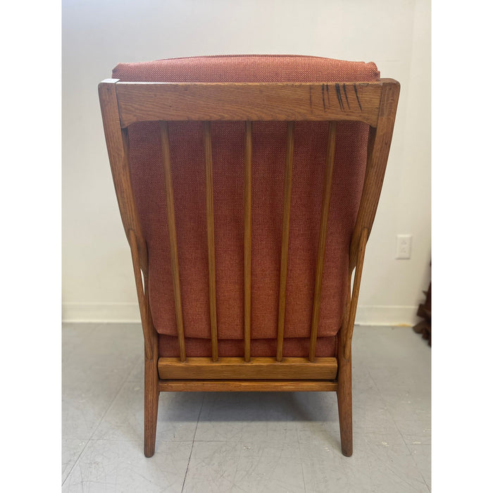 Vintage Mid Century Modern Oak Lounge Chair by Jack Van Dre Molen