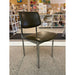 Vintage Mid Century Modern Office Chair Chrome and Green Vinyl.