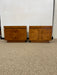 Vintage Mid Century Modern Olive Burl End Table Set by Milo Baughman for Lane