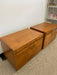 Vintage Mid Century Modern Olive Burl End Table Set by Milo Baughman for Lane