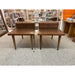Vintage Mid Century Modern Pair of End Tables by American of Martinsville With Metal Inlay Accent.