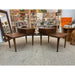 Vintage Mid Century Modern Pair of End Tables by American of Martinsville With Metal Inlay Accent.