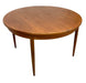 Vintage Mid Century Modern Round to Oval Extendable Dining Table in Style of G-Plan Fresco UK Import