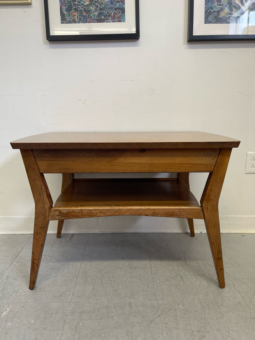 Vintage Mid Century Modern Single Drawer End Table by Mersman.