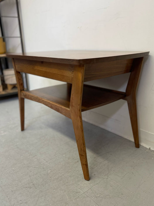 Vintage Mid Century Modern Single Drawer End Table by Mersman.