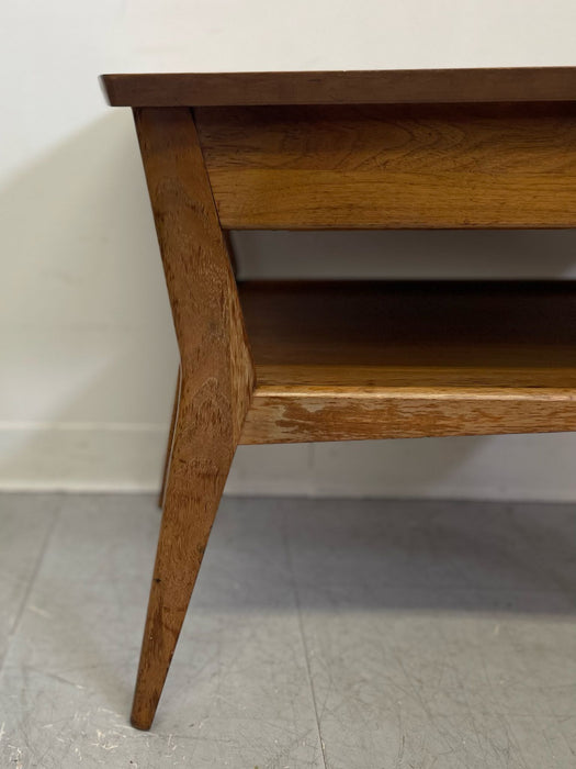 Vintage Mid Century Modern Single Drawer End Table by Mersman.