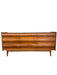 Vintage Mid Century Modern Solid Walnut 9 Drawer Dresser by Lane First Edition