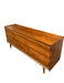 Vintage Mid Century Modern Solid Walnut 9 Drawer Dresser by Lane First Edition