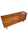 Vintage Mid Century Modern Solid Walnut 9 Drawer Dresser by Lane First Edition