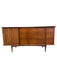 Vintage Mid Century Modern Solid Walnut 9 Drawer Dresser by United Furniture Dovetailed Drawers