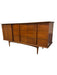 Vintage Mid Century Modern Solid Walnut 9 Drawer Dresser by United Furniture Dovetailed Drawers