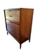 Vintage Mid Century Modern Solid Walnut Dresser and End Table Set Dovetailed Drawers by United Furniture