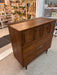 Vintage Mid Century Modern Solid Walnut Dresser by Broyhill Premier Sculptra