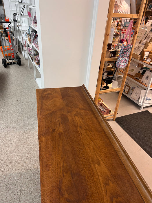 Vintage Mid Century Modern Solid Walnut Dresser by Broyhill Premier Sculptra