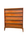Vintage Mid Century Modern Solid Walnut Dresser by Lane Rhythm Line Dovetailed Drawers