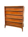 Vintage Mid Century Modern Solid Walnut Dresser by Lane Rhythm Line Dovetailed Drawers