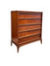 Vintage Mid Century Modern Solid Walnut Dresser by Lane Rhythm Line Dovetailed Drawers