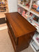Vintage Mid Century Modern Solid Walnut Five Drawer Dresser With Solid Wood Bentwood Handles and Brutalist Accents