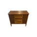 Vintage Mid Century Modern Stanley Furniture Walnut Toned Dresser with Burl Accents