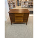 Vintage Mid Century Modern Stanley Furniture Walnut Toned Dresser with Burl Accents