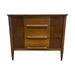 Vintage Mid Century Modern Stanley Furniture Walnut Toned Dresser with Burl Accents
