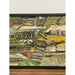 Vintage Mid Century Modern Style Framed Painting on Canvas