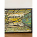 Vintage Mid Century Modern Style Framed Painting on Canvas