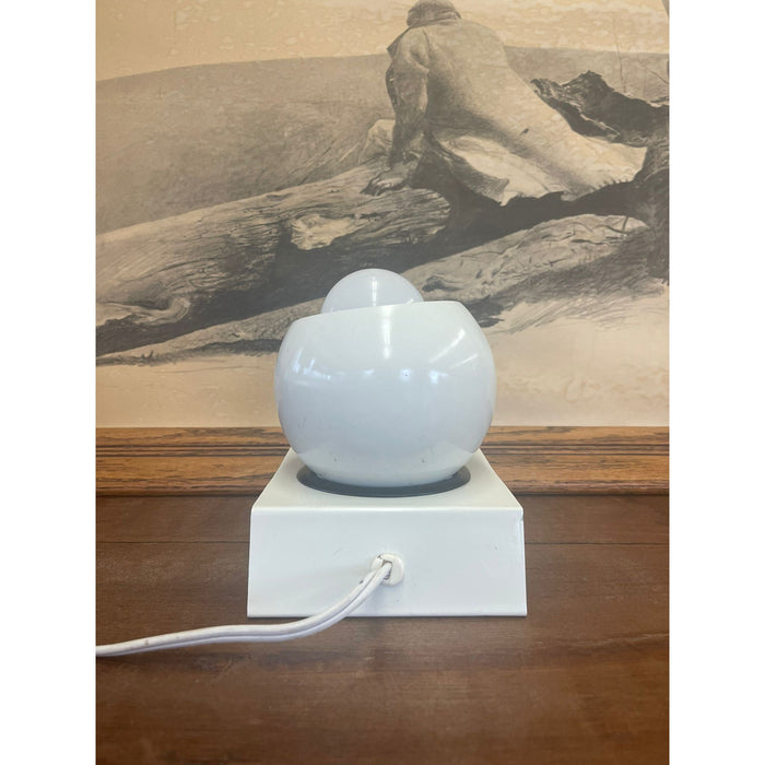 Vintage Mid Century Modern Style White Spherical Lamp