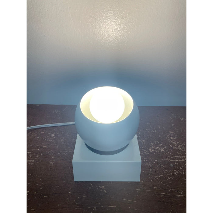 Vintage Mid Century Modern Style White Spherical Lamp