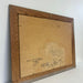 Vintage Mid Century Modern Style original Boat Yard painting.