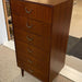 Vintage Mid Century Modern Tall Chest of Drawers Dresser by Meredew Uk Import.