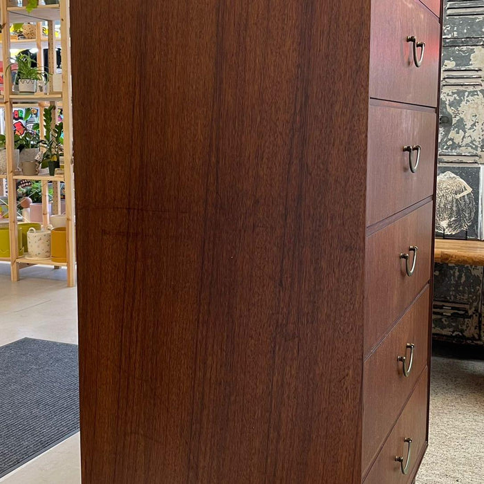 Vintage Mid Century Modern Tall Chest of Drawers Dresser by Meredew Uk — Big Whale Consignment Vintage Mid Century Modern Tall Chest of Drawers Dresser by Meredew Uk — Big Whale Consignment